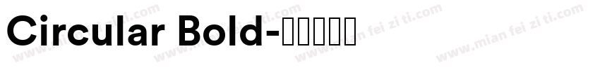 Circular Bold字体转换